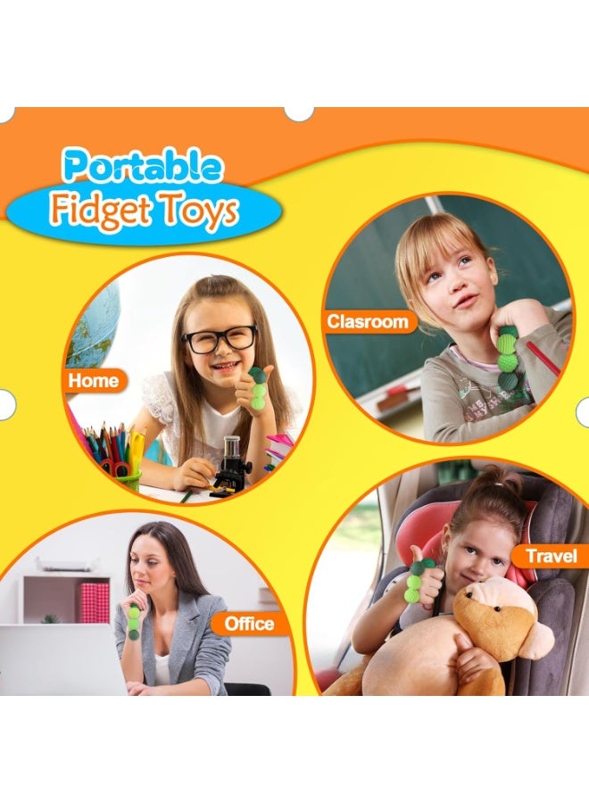 ألعاب سيليكون مغناطيسية كروية للتشنج، 4 قطع ألعاب حسية لتخفيف التوتر لمرضى التوفر وفرط الحركة ونقص الانتباه والقلق، أدوات ذات نسيج ممتع، ألعاب مكتب، هدايا لحشو الجوارب للنساء والرجال والمراهقين - Image 5