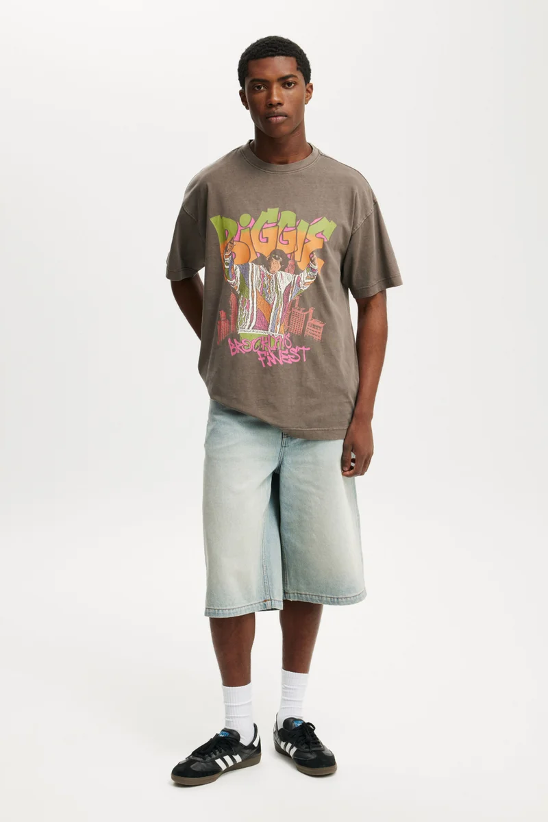كوتون اون Box Fit Premium Music T-Shirt