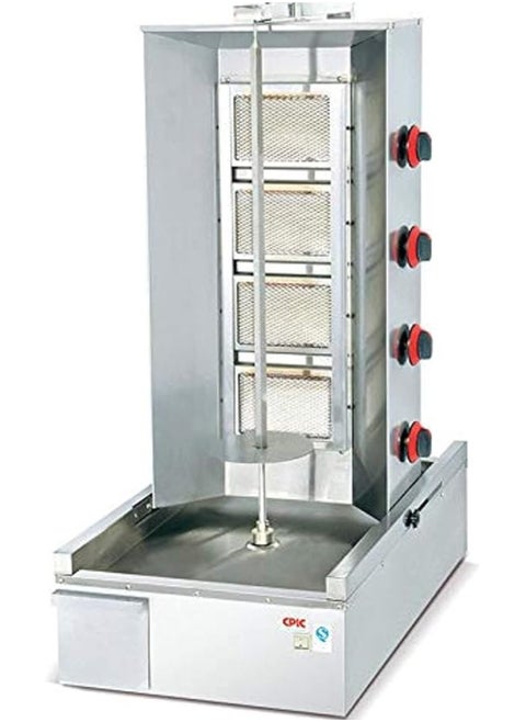 Gas Automatic Doner Kebab Machine Shawarma 4 Burners Tabletop Meat Product Equipment Shawarma Machine