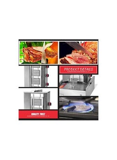 AL KHAYAM Gas Automatic Doner Kebab Machine Shawarma 4 Burners Tabletop Meat Product Equipment Shawarma Machine  - Image 5