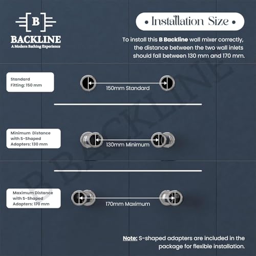 B BACKLINE Backline Shower Set for Bathroom Full Set 4 in 1 Wall Shower Mixer Hot & Cold Shower Panels, Hand shower | overhead Shower | Jet Spray For Bathrooms (Black Gold) - Image 5