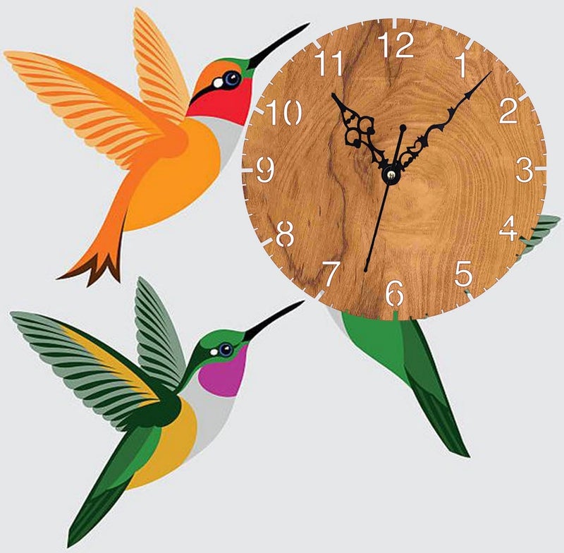 ADK Wooden Wall Clock MDF Designer Wall Watch Trendy Frameless Analog Hanging Home Decor Wall Clock for Bedroom Living Room Kitchen Drawing Room Office Standard 30 x 30 Cm 4 - Image 5