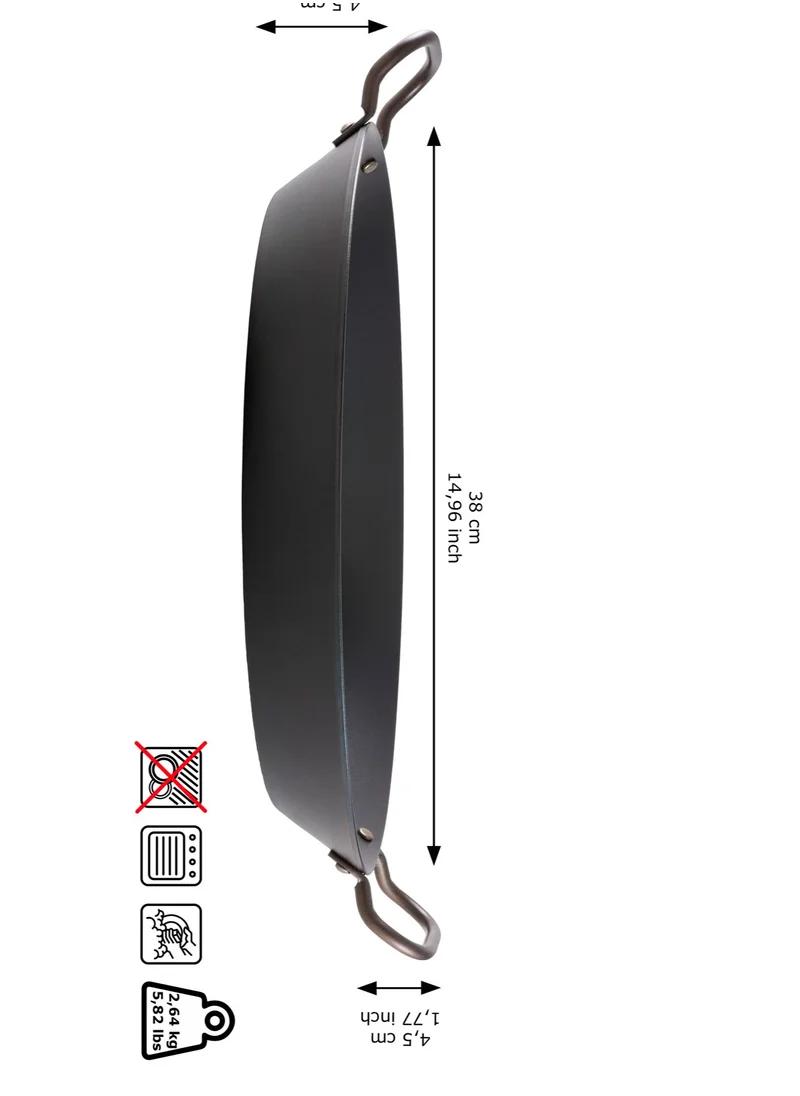 سكوتسبيرغ Skottsberg - Carbon Steel Paella pan 38 cm