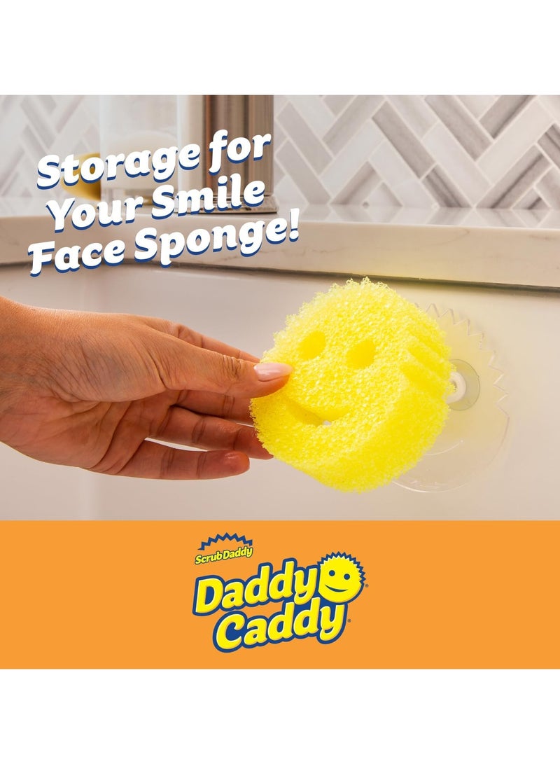 Scrub Daddy Sponge Holder Daddy Caddy - Sponge Holder for Kitchen Sink - Sponge Caddy and Kitchen Organizer with Suction Cups - Self Draining & Dishwasher Safe (1 Count) - Image 2