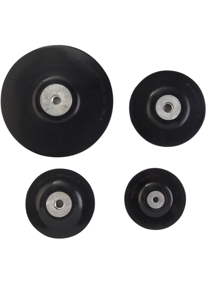 KSEIBI Plastic Backing Pad / Black, Durable and Lightweight, Essential for Tasks Smoothing Surfaces, Removing Paint, Or Preparing for Painting, Polishing Metal, Wood. Polishing. Compatible with Angle Grinder  - Image 5