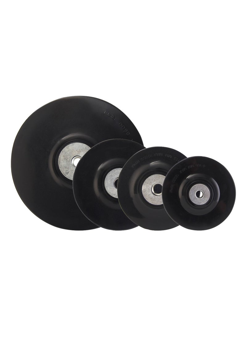 KSEIBI Plastic Backing Pad / Black, Durable and Lightweight, Essential for Tasks Smoothing Surfaces, Removing Paint, Or Preparing for Painting, Polishing Metal, Wood. Polishing. Compatible with Angle Grinder  - Image 4