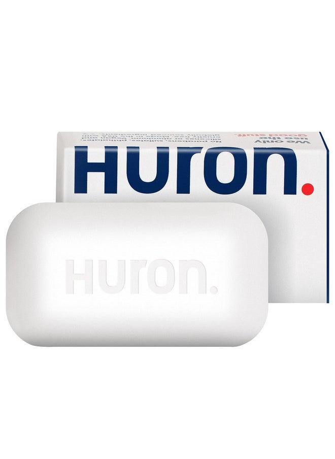 Huron - Bar Soap - Citrus + Eucalyptus, 1 Pack - Crisp & Invigorating Scent Of Citrus, Eucalyptus, Mint & Aromatic Greens - Image 1