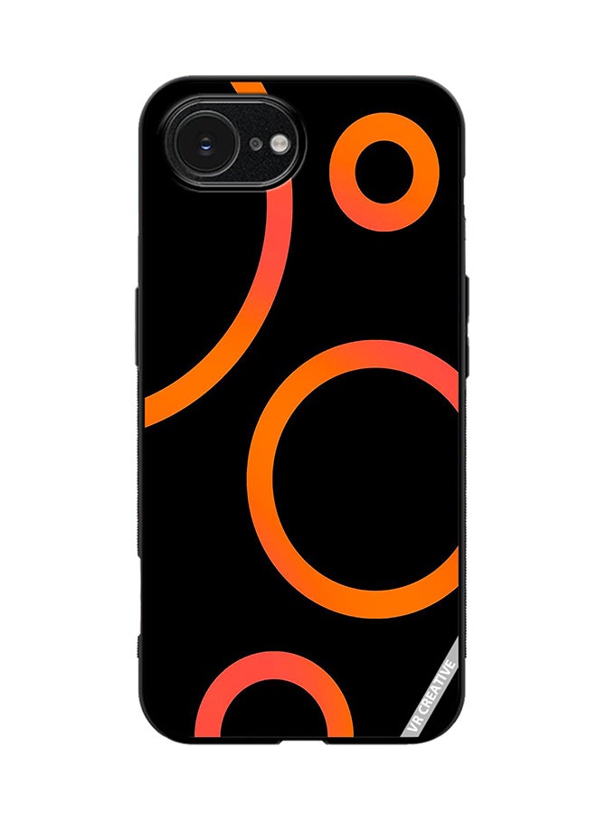 Protective Case Cover For Apple iPhone 16e Circle Design Multicolour
