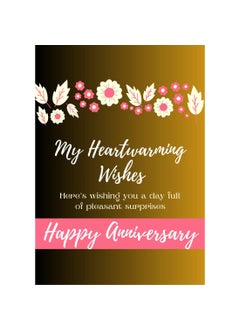 AanyaCentric AanyaCentric Wedding Anniversary Card Printed Greeting Card A5 Size with Handmade Envelope Perfect Marriage Anniversary Card for Husband or Wife Love Greeting and Gift  - Image 1