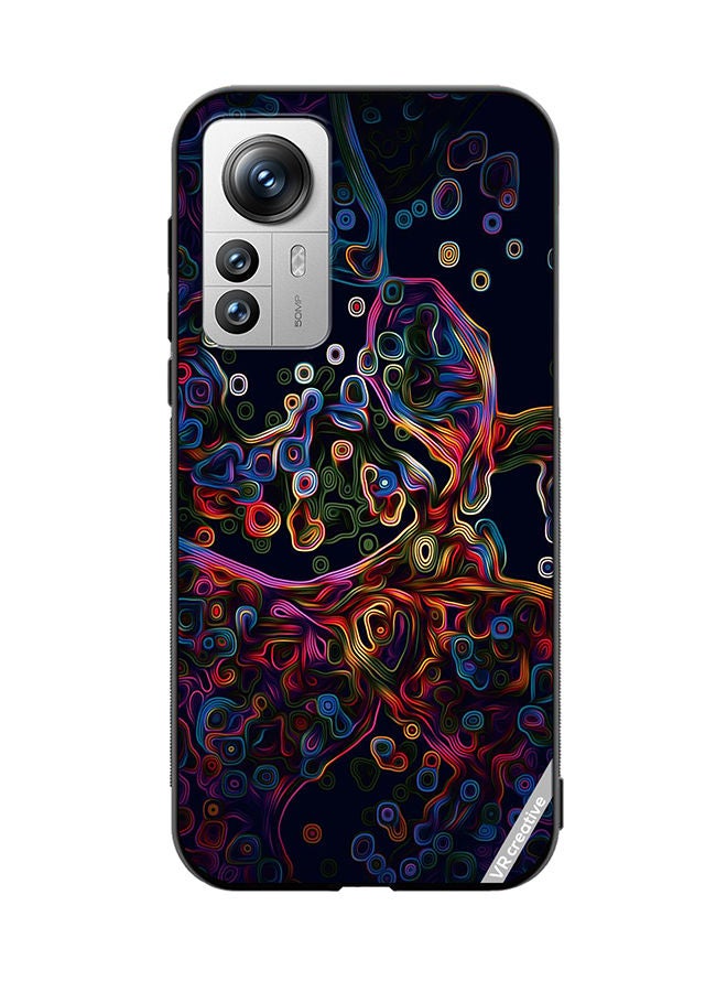 VR CREATIVE Protective Case Cover For Xiaomi 12X Abstract Design Multicolour - Image 1