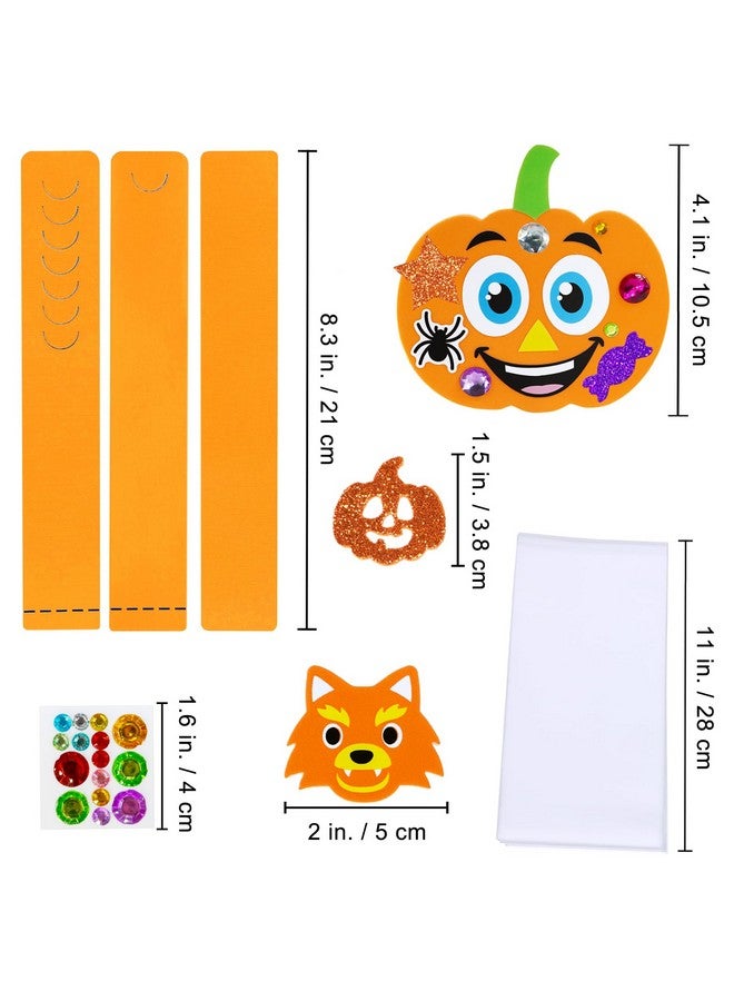 Winlyn 24 Sets Halloween Headbands Craft Kits DIY Crown Art Sets With Foam Stickers - Spider, Bat, Jack-o'-Lantern, Witch Hat - for Kids Classroom Activities, Party, Trick-or-Treat - Image 5