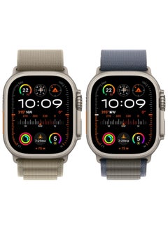 Generic (Pack of 2) Apple Watch Alpine Loop Band for Apple Watch Ultra 1/2 49mm 46mm 45mm 44mm 42mm Nylon Woven Sport Strap Compatible with iWatch Series 10 9 8 7 6 5 4 3 2 1 SE  - Image 3