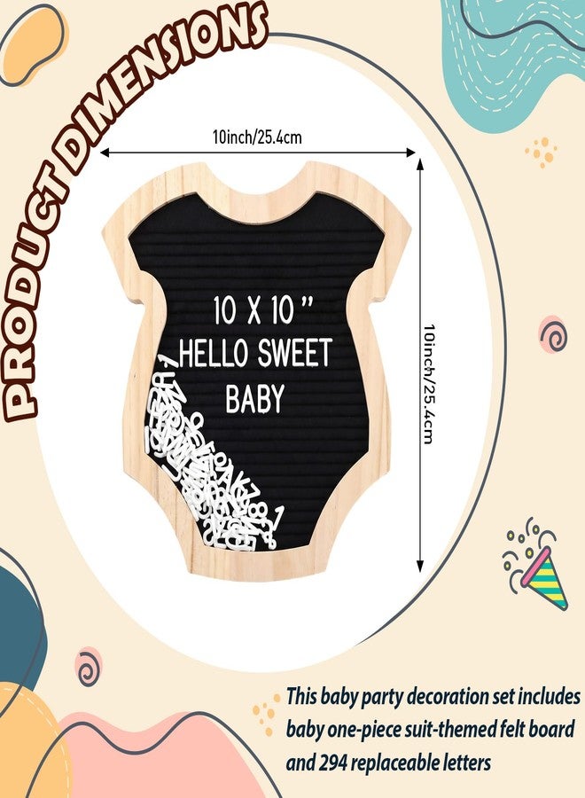 Geyoga Baby Coming Soon Announcement Felt Letter Board Pregnancy Reveal Ideas Hangeable Message Board for Baby Shower Decorations - Image 2