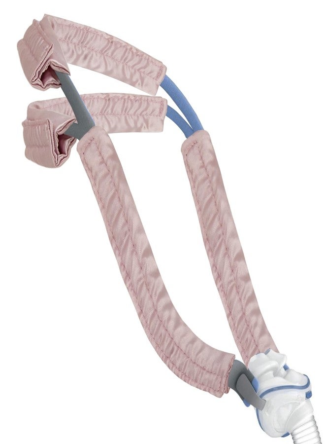 4 قطع من أغطية حزام قناع جهاز التنفس CPAP المصنوعة من الساتان، أغطية حزام مريحة لجهاز التنفس CPAP، واقي شعر حريري لجهاز التنفس CPAP يناسب وسائد الأنف P10 وغطاء الرأس، وسائد قناع جهاز التنفس CPAP مضادة للتجاعيد لتقليل العلامات الحمراء (وردي) - Image 1