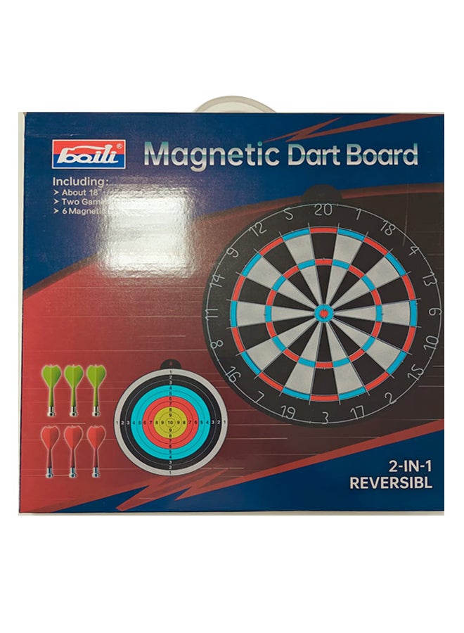 general لوحة رمي السهام المغناطيسية Bl-27018 مع لعبة من جانبين / 6 سهام - Image 1