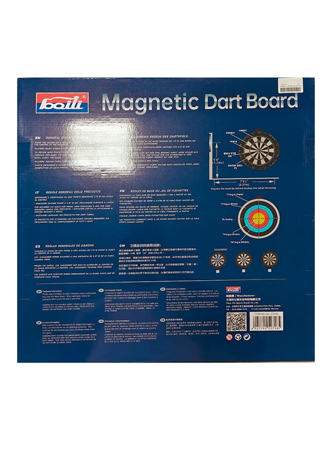 general لوحة رمي السهام المغناطيسية Bl-27018 مع لعبة من جانبين / 6 سهام - Image 2