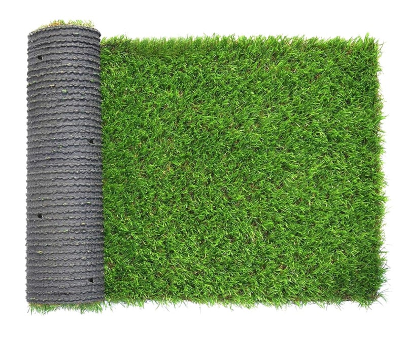 Purav Light Artificial Grass Carpet (1.5 x 12 Feet) | 35mm High Density Premium Turf Mat for Balcony, Garden & Home Decor | Dust & Waterproof, Skin Friendly – Green - Image 1
