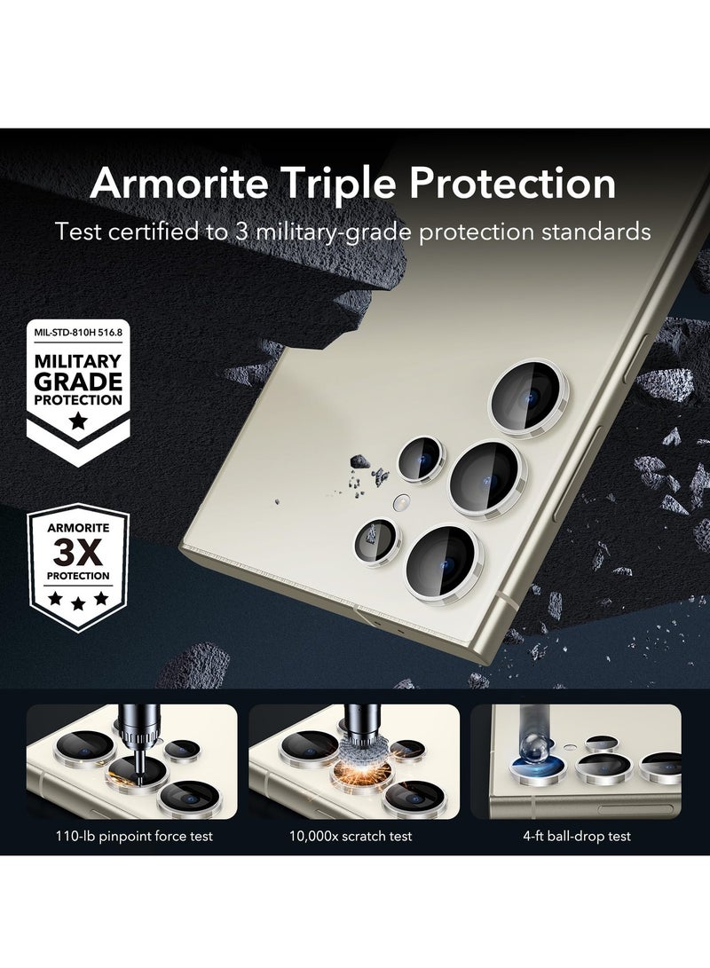 يو آر آر واقي عدسة الكاميرا URR AR المضاد للانعكاس متوافق مع سامسونج S25 Ultra، يوفر حماية من الخدوش، مقاوم للغبار، ومقاوم للماء، مع فتحات دقيقة (شفاف) - Image 4