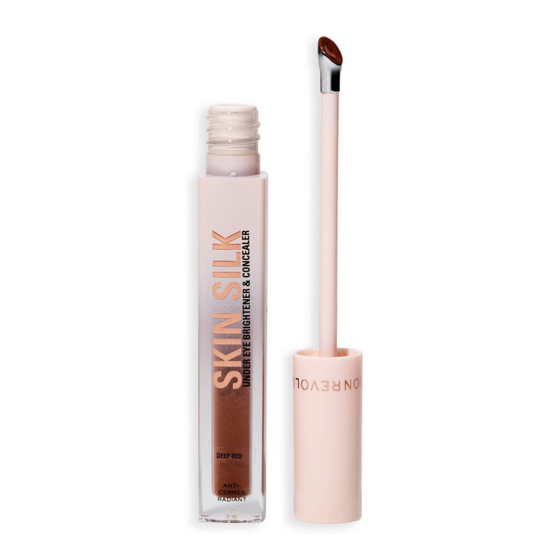 Revolution Skin Silk Radiant Serum Under-Eye Brightener & Concealer – Deep Red - Image 1
