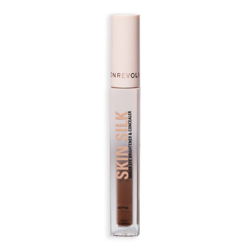 Revolution Skin Silk Radiant Serum Under-Eye Brightener & Concealer – Deep Red - Image 2