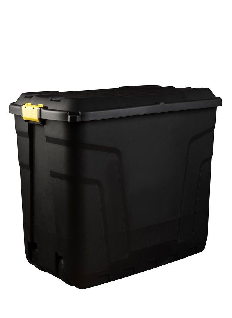 Strata - Strata Storage Box With Wheels, Black, 190 Liters, 99.7 x 59 x 66 cm, HTC-STR-753 - Image 1