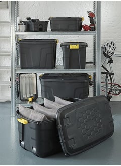 Strata Strata Storage Box With Wheels, Black, 190 Liters, 99.7 x 59 x 66 cm, HTC-STR-753  - Image 5
