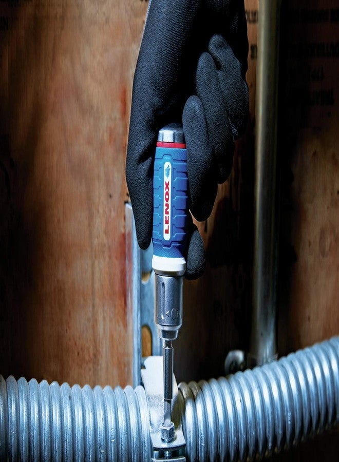 LENOX Tools Screwdriver, 8-in-1 Stubby Ratcheting (LXHT60901) - Image 5