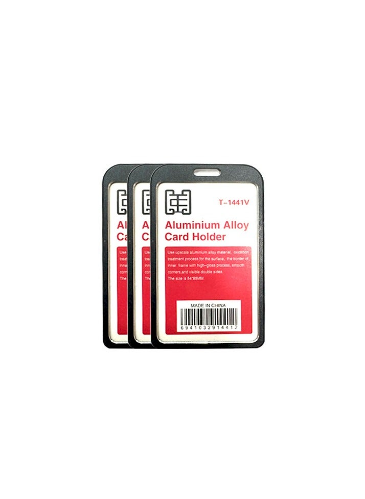 Pack of 20pcs Slim Aluminum ID Card Holder – Metal RFID Blocking Badge Holder with Clear Front Window – No Lanyard – Durable, Lightweight ID Case for Work, Office, Travel - Image 1