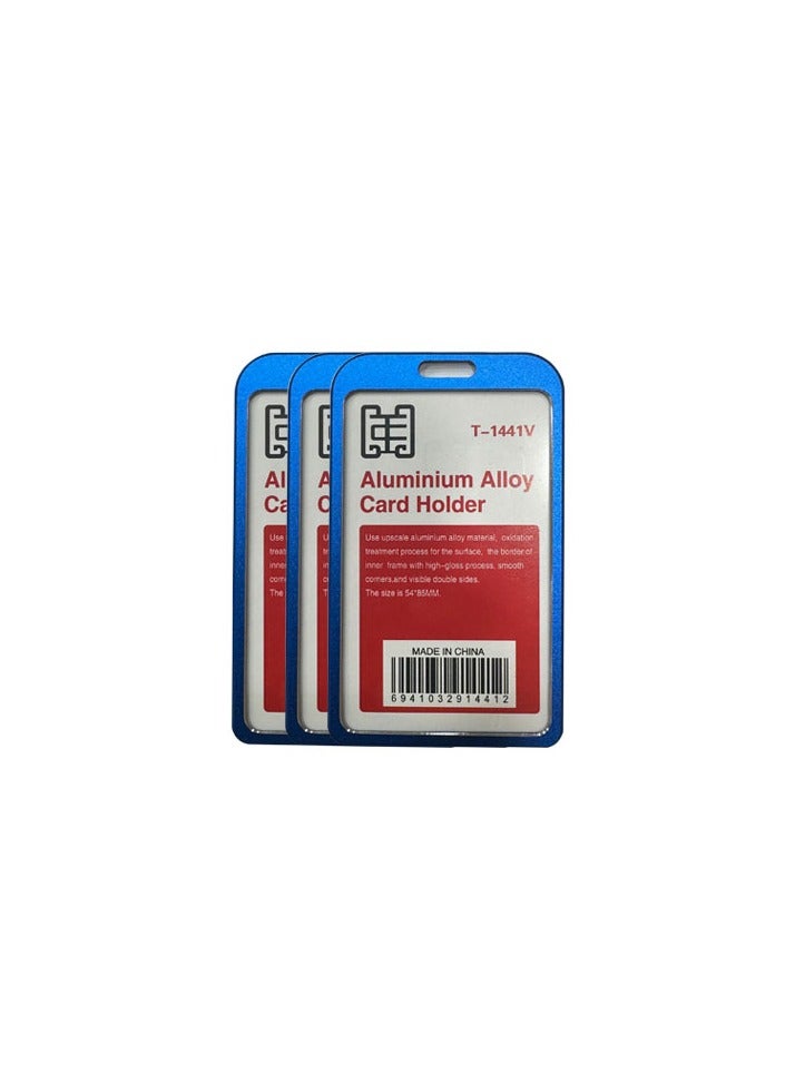 Pack of 20pcs Slim Aluminum ID Card Holder – Metal RFID Blocking Badge Holder with Clear Front Window – No Lanyard – Durable, Lightweight ID Case for Work, Office, Travel - Image 2