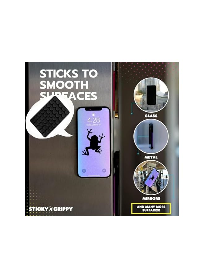 Green Tiger 2 Pcs Silicone Suction Phone Case Mount, Suction Cup Phone Mount Non Slip Sticky Phone Grip for iPhone and Android Phone Accessories Hands-Free Strong Grip Holder for Selfies and Videos - Image 3