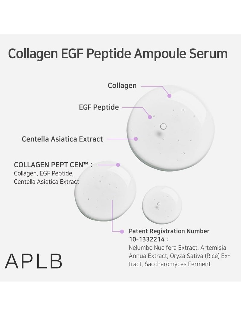 APLB Collagen EGF Peptide Ampoule Serum | COLLAGEN PEPT CEN™ 35.9% 1.35 FL.OZ/Korean Skincare, Elasticity care, Long lasting moisturizing, Revitalize for gentle and improve skin texture - Image 4
