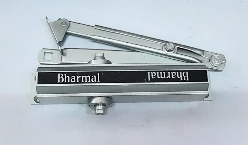Bharmal Hydraulic Door Closer with Silver Finish - Image 1