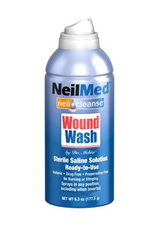 NeilMed NeilMed Cleanse Sterile Saline Wound Wash, 6 Ounce  - Image 1