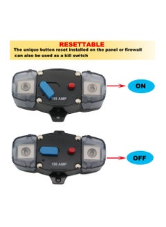 150A قواطع دوائر صوت ستيريو للسيارة حاملات كتلة الصمامات العاكس RV يخت قارب تعديل الصوت قواطع دوائر أوتوماتيكية استعادة الطاقة حماية دائرة حماية مفتاح الأمان - pzsku/Z7014026B21AFC32229F9Z/45/_/1721958587/d6b5816d-9018-4829-b761-e91656aead32
