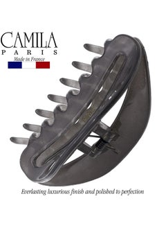 CAMILA Paris Cp3124 French Hair Clip For Women, Gray, Girls Hair Claw Clip Jaw Fashion Durable And Styling Hair Accessories For Women, Luxury Ladies Strong Hold No Slip Grip Clamp, Made In France  - Image 5