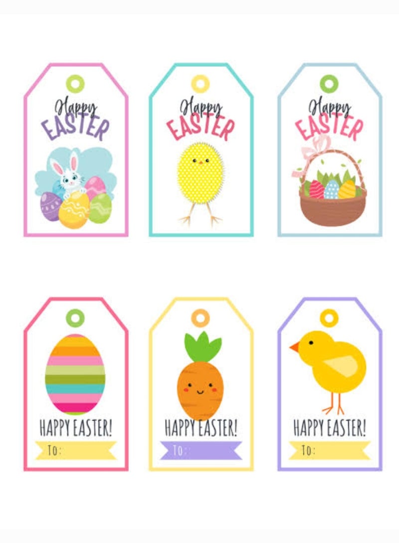 100 piece easter gift tags cardboard paper for gift wrapping supplies small cards