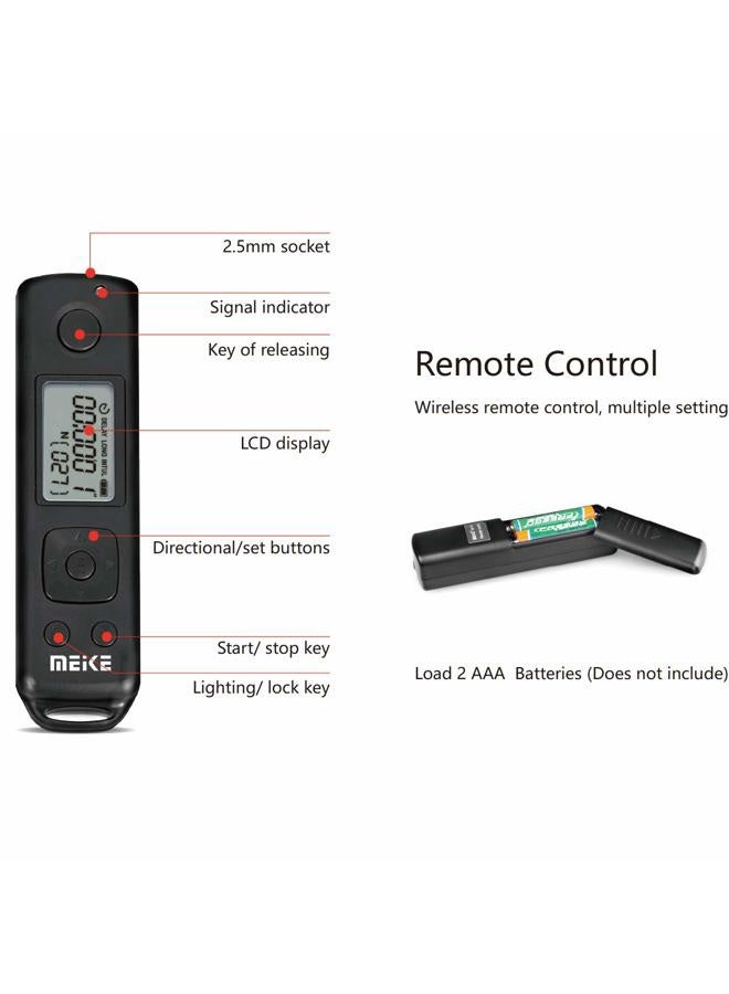Meike MK-A7R IV برو مقبض بطارية عمودي متعدد الطاقة احترافي لكاميرات سوني A7R IV A7IV A9II A7SIII مع شاشة LCD للتحكم عن بُعد - Image 3