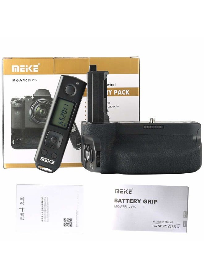 Meike MK-A7R IV برو مقبض بطارية عمودي متعدد الطاقة احترافي لكاميرات سوني A7R IV A7IV A9II A7SIII مع شاشة LCD للتحكم عن بُعد - Image 5