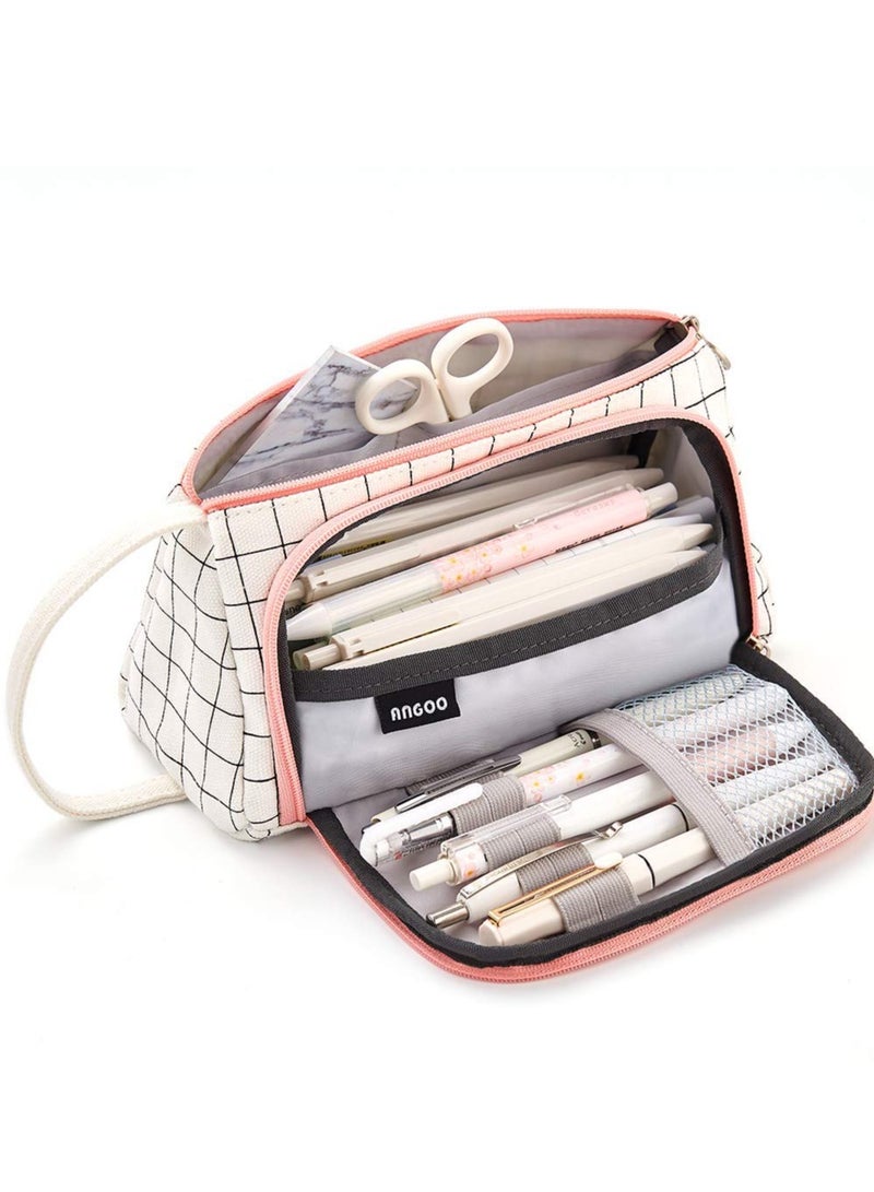 Chielor Big Capacity Pencil Case Pouch Pen Case Simple Stationery Bag School College Office Organizer for Teens Girls Adults Student  - Image 5