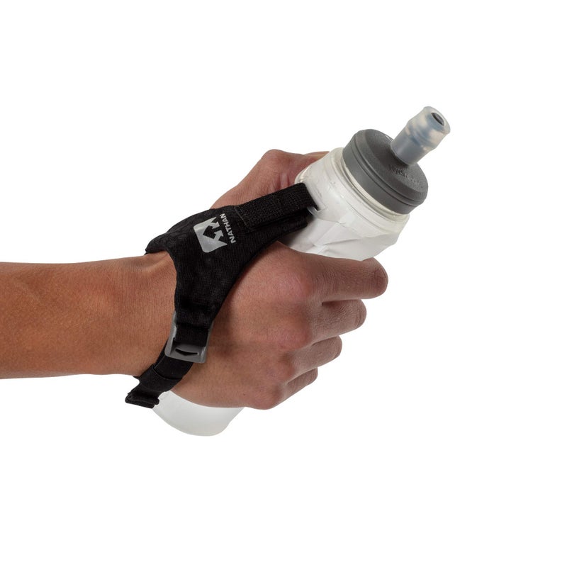 Nathan ExoShot Lite Handheld 14oz, Hydration Flask with Integrated Hand Strap, Great For Running, Cycling, Climbing, Hiking & more, 14 Oz - Image 2
