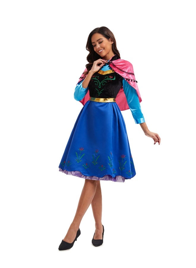 Frozen Princess Anna Dress - Adult Halloween Costume - Image 1
