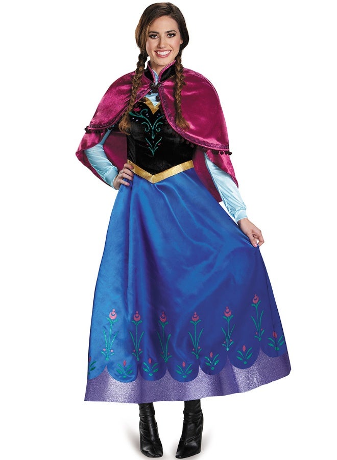 Frozen Princess Anna Dress - Adult Halloween Costume - Image 3