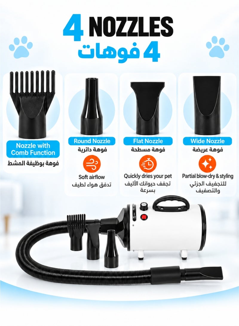 XiuWoo Pet Water Blower Large Dog Hair Dryer High Power Low Noise Dog Hair Drying Box Cat Grooming - Image 4