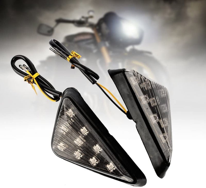 TRP Traders 12V Front Flush Mount LED Indicator Light for Yamaha R15, R15 V1, R15 V2, YZF R1, YZF R3, YZF R15 Honda Kawasaki Suzuki (Amber) - Pack of 2 - Image 2