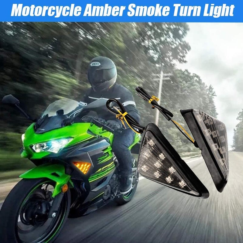 TRP Traders 12V Front Flush Mount LED Indicator Light for Yamaha R15, R15 V1, R15 V2, YZF R1, YZF R3, YZF R15 Honda Kawasaki Suzuki (Amber) - Pack of 2 - Image 5