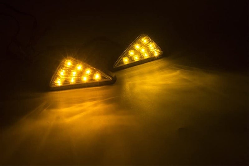 TRP Traders 12V Front Flush Mount LED Indicator Light for Yamaha R15, R15 V1, R15 V2, YZF R1, YZF R3, YZF R15 Honda Kawasaki Suzuki (Amber) - Pack of 2 - Image 3