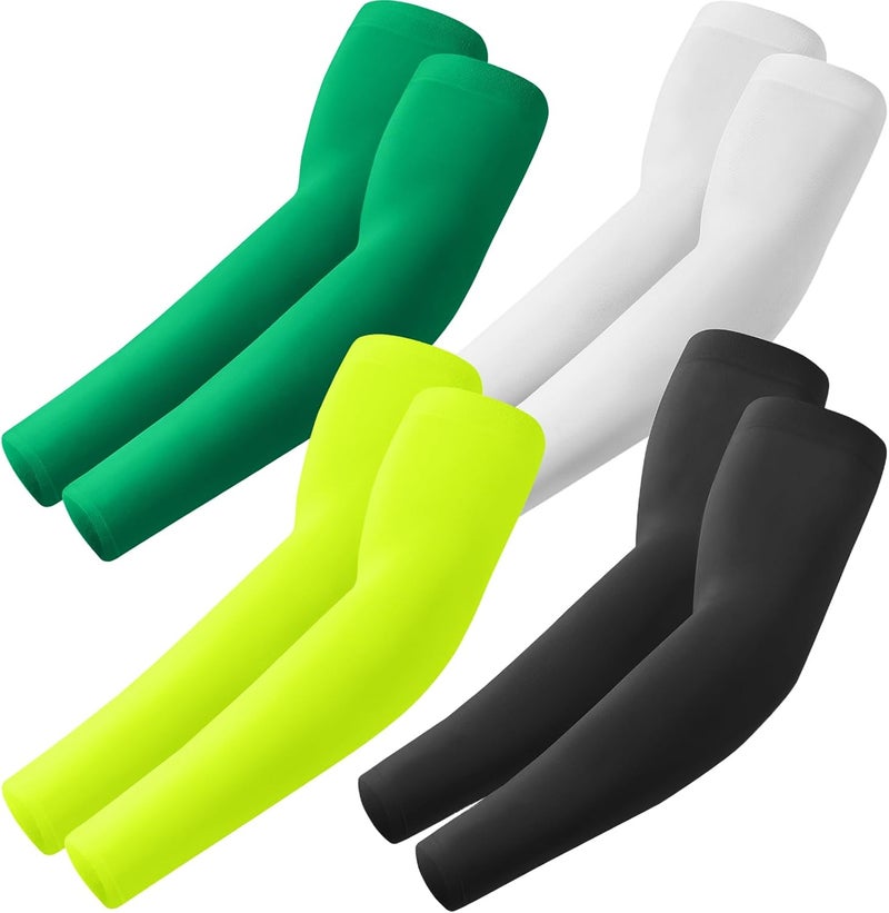 Fuinloth UV Protection Cooling Arm Sleeves with Sports Compression for Men and Women - Image 1