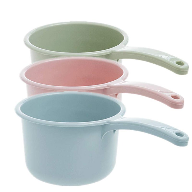 VIUJUH 3Pcs Washing Spoons Plastic Thicken Bathing Kitchen Ladles Bathroom Hair Washing Water Scoop - Image 1