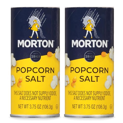 Morton Popcorn Salt Seasoning, 3.75 Ounce Shaker (Pack of 2) - Image 1