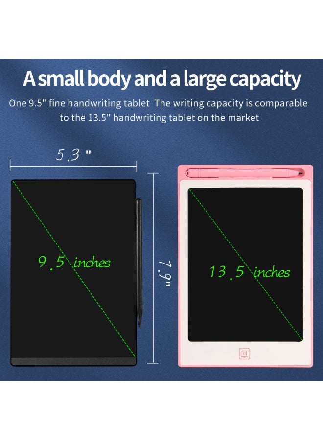 LCD Writing Tablet, 9.5in Erasable Reusable Electronic Drawing Pads, Electronic scratchpad for Kids and Adults, to-Do List Table with Magnetic - Image 1